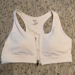 Fila zip up supportive sports bra NEW